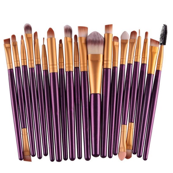 NEW 20PCs Makeup Brush Set Eye Shadow Brush Set Foundation Brush Beauty Tools Carousel 2