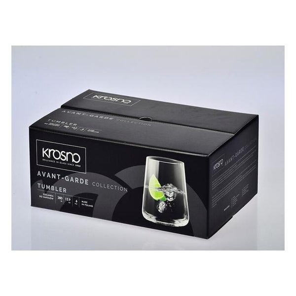 Krosno Avant-Garde Tumbler 380ml 6pc Gift Boxed KR0255 Carousel 3