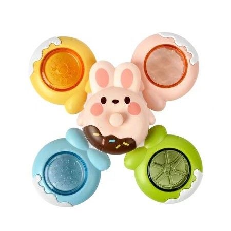 12 PCS DIY Stackable Suction Cup Spinner Toys Carousel 9