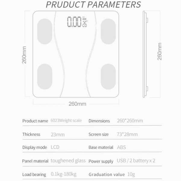 Smart digital Weight scale Bathroom Digital Weight Scale Carousel 3