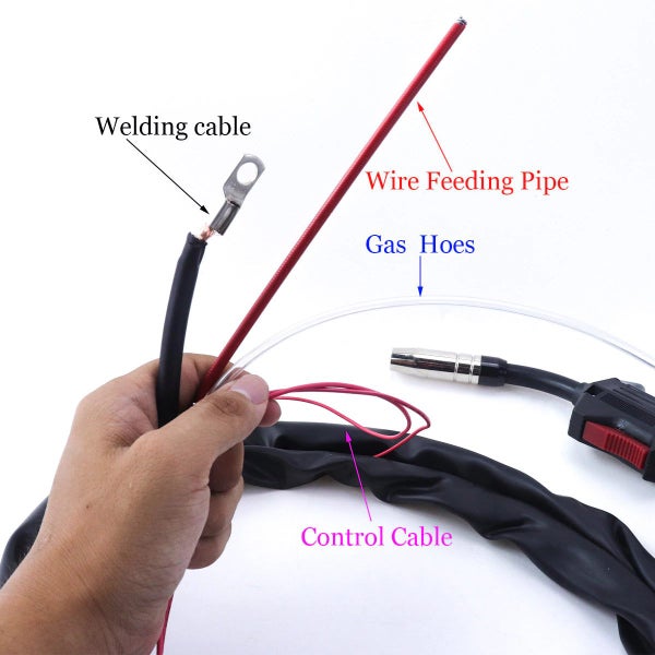 NZ Stock 14AK MIG Welding Torch with Integrated Gas Valve - Air-Cooled 3M Cable Carousel 6