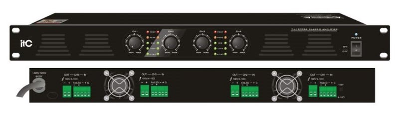 T-4060DSA 4ch @ 60w rms per channel mixer amplifier class d Carousel 1