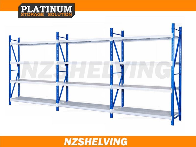 Triple Bay Normal Duty Shelving 6m 1200kg/ 20ft container shelving Carousel 1