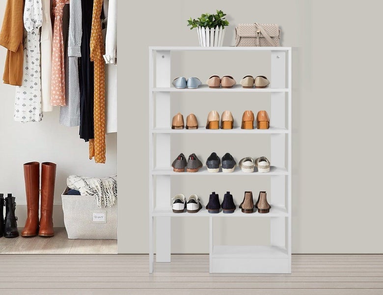 “Final stock clearance "Multi Layer Shoe Storage Unit with Portable Stool Carousel 2