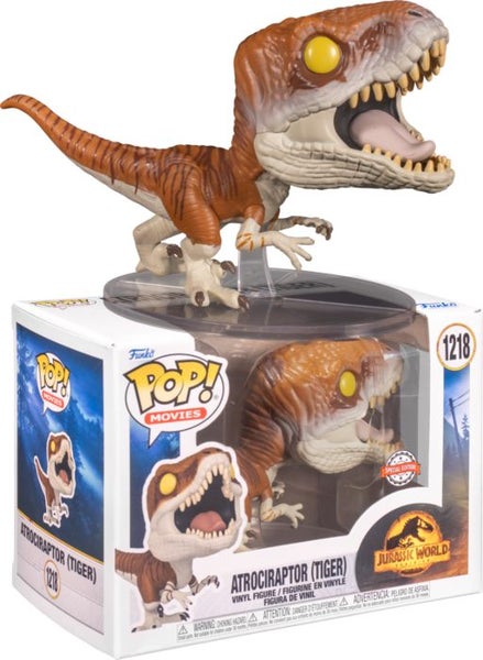 Jurassic World: Dominion - Atrociraptor Tiger Pop! Vinyl Figure Carousel 1