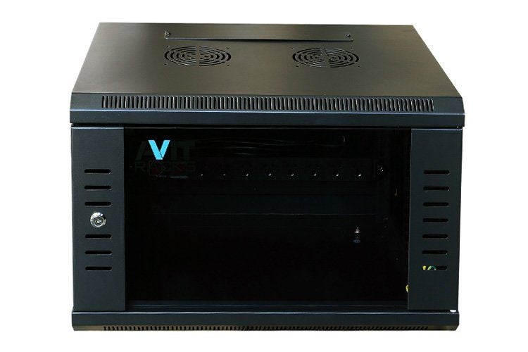 AVIT 6 RU 600x450mm Deep Single Section Wallmount Cabinet W6406ST Carousel 1
