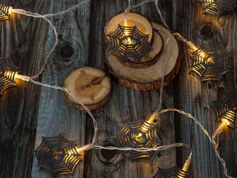 1Pcs 2M Halloween Spider Web String Light Hallowmas Outdoor Party Decor Carousel 1