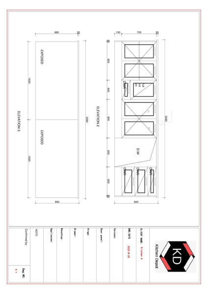 Shaker style Kitchen - complete kitchen with Laminate benchtop, New style Grey Carousel 5