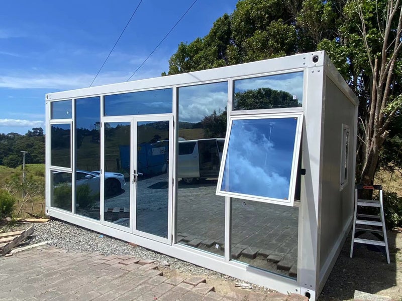 6*4m Glass Wall PORTABLE UNIT / CABIN / BUILDING / TINY HOUSE / GARDEN SHED Carousel 1
