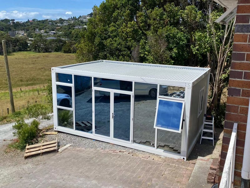 6*4m Glass Wall PORTABLE UNIT / CABIN / BUILDING / TINY HOUSE / GARDEN SHED Carousel 2