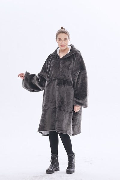 Oversized Loungewear Hoodie Grey Carousel 1