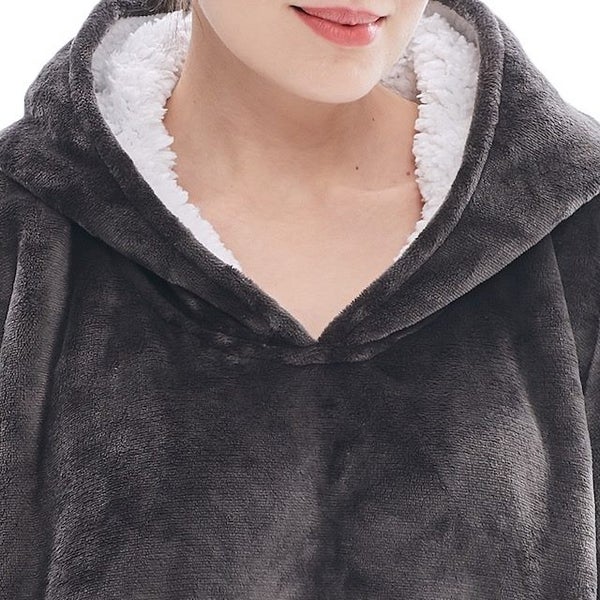 Oversized Loungewear Hoodie Grey Carousel 2