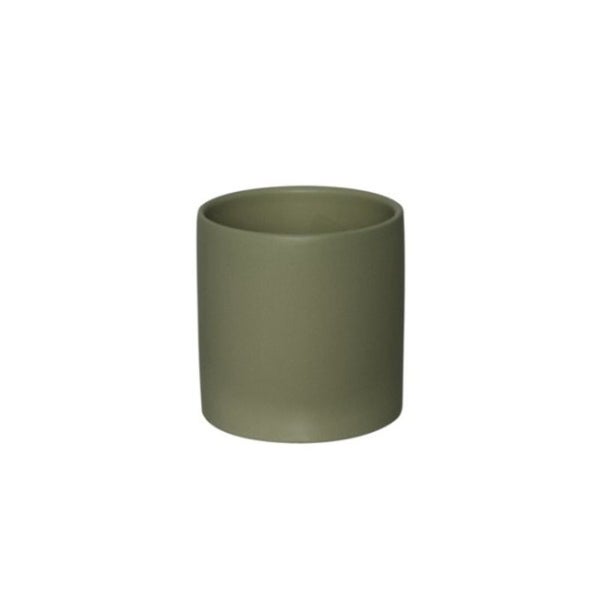 Ceramic Pot Satin Matte Moss Carousel 1