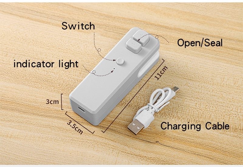 Rechargeable Mini Sealing Machine - Grey Carousel 12
