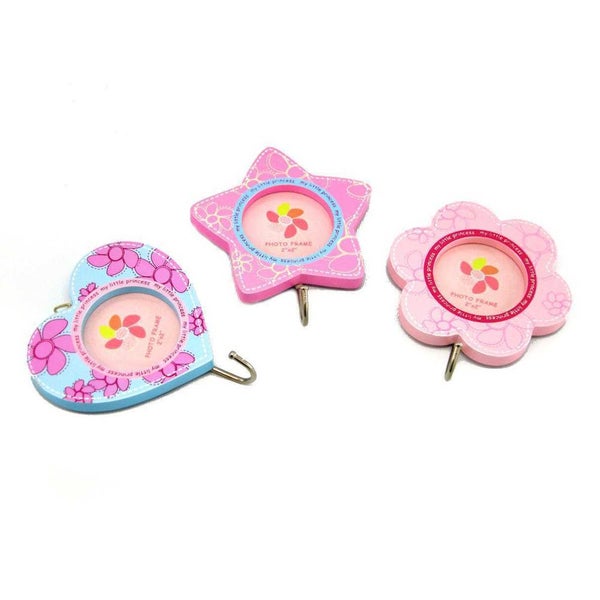 3pc Kaper Kidz Baby Photo Frames Picture Holder Decor w Hook Set Kids 3y+ Pink Carousel 1