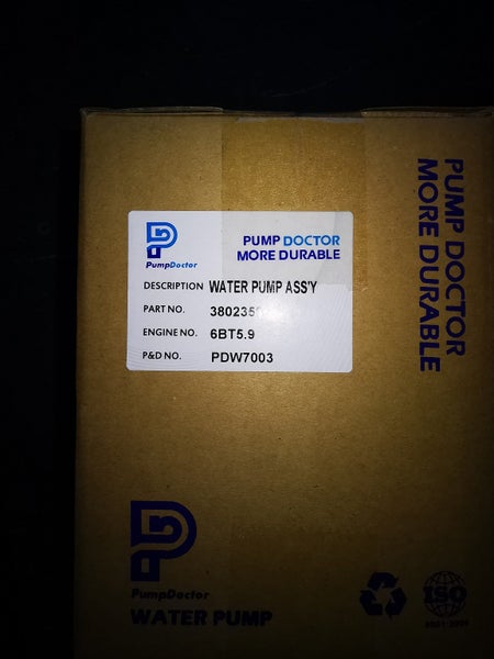 Water Pump for Kobelco SK220LC with 6BT5.9 engine PDW7003 Part no: 3802350 Carousel 2
