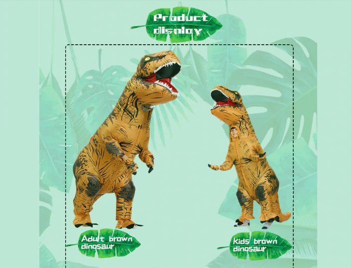 Kids Inflatable T-REX Halloween Costume Carousel 2