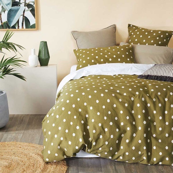 Duvet Cover Set - SuperKIng - Fieldcrest - 100% Cotton - Olive - FoxNoble SK Carousel 1