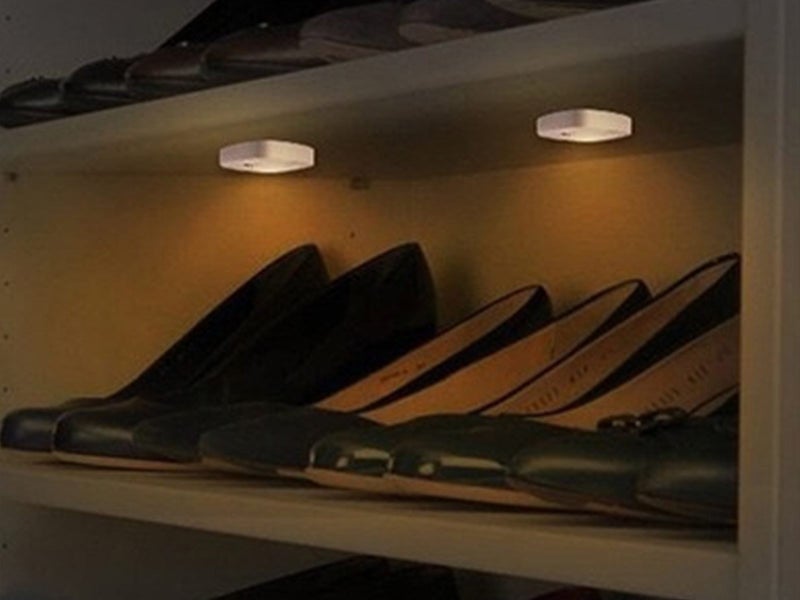 4 X LED Motion Sensor Light Under Cabinet Light Wardrobe Stair Light Warm White Carousel 6