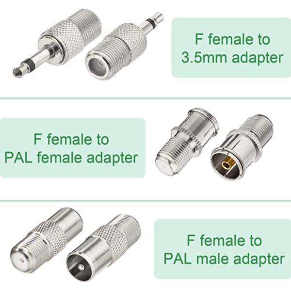 Telescopic Antenna Aerial Kit 75 ohm for Radio Stereo Receiver Carousel 8