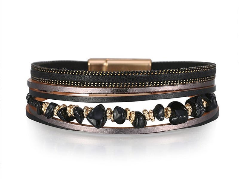 Bracelet Bohemian Ethnic Style Multi-layer Leather Bracelet Carousel 1