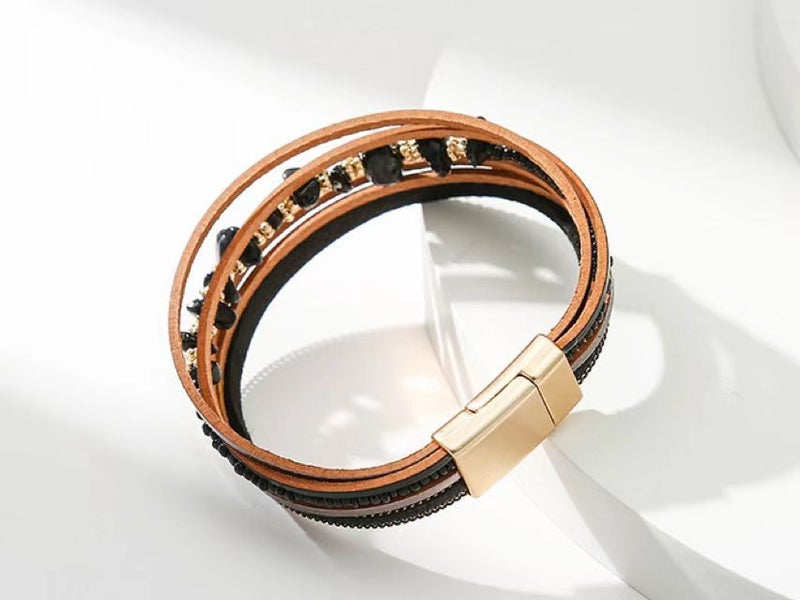 Bracelet Bohemian Ethnic Style Multi-layer Leather Bracelet Carousel 2