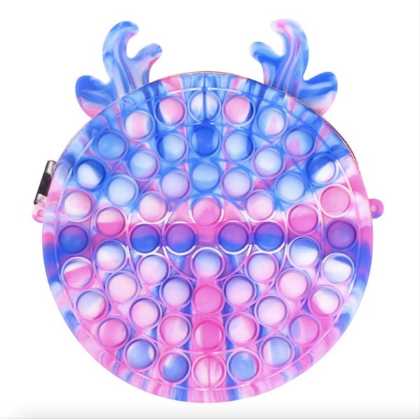 Poppets bags Pop it Fidget Toys bags Pop tubes 5 Shapes Birthday gift Carousel 8