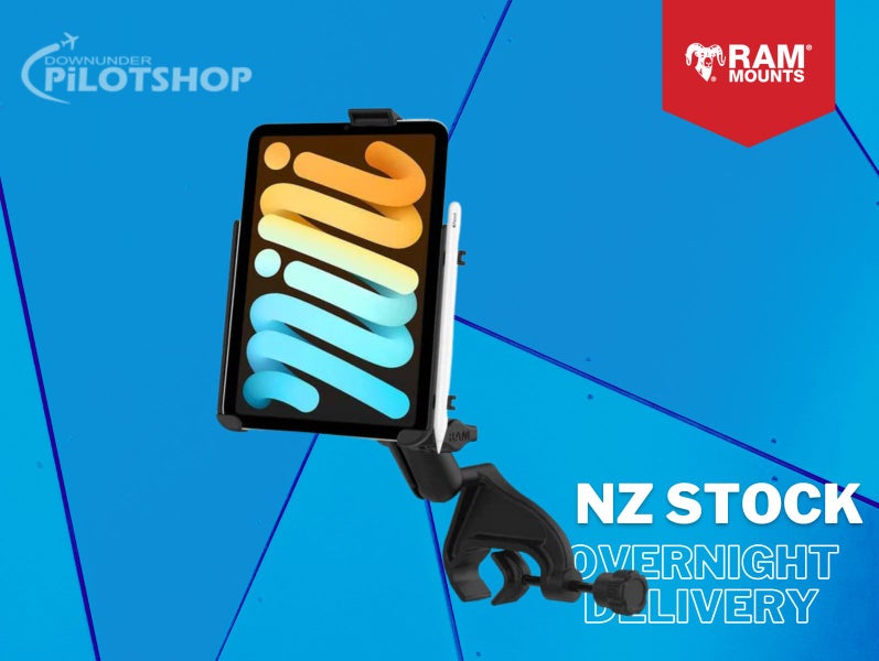 RAM EZ-Roll'r Holder for iPad mini (A17 Pro) & mini 6 with Yoke Clamp Carousel 1