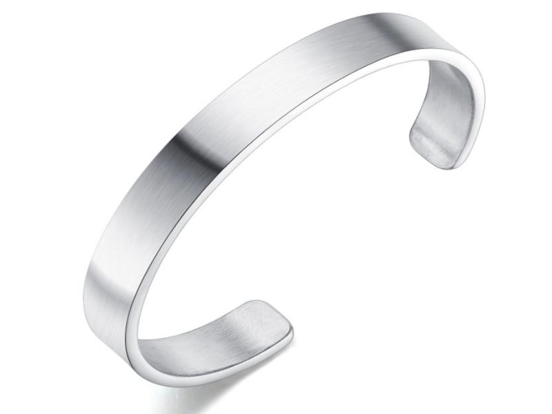 Bracelet Simple Design Unisex Bracelet Stainless Steel FASHION BANGLE Carousel 1