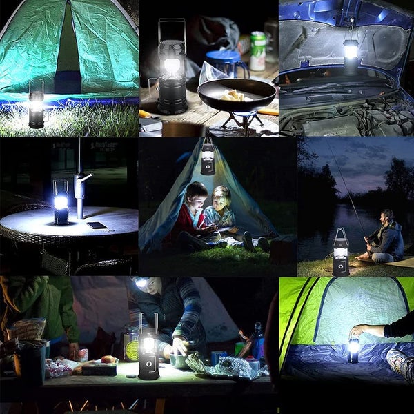 Solar Lantern Flashlight/USB Rechargeable Camping Lantern Led Light /Flashlight Carousel 10