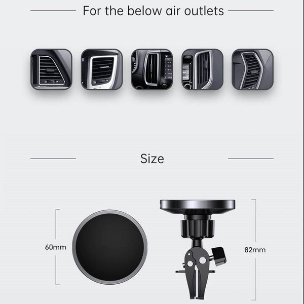 Magnetic Wireless Car Charger Mount For iPhone 13/12 Pro Max Mini Carousel 2