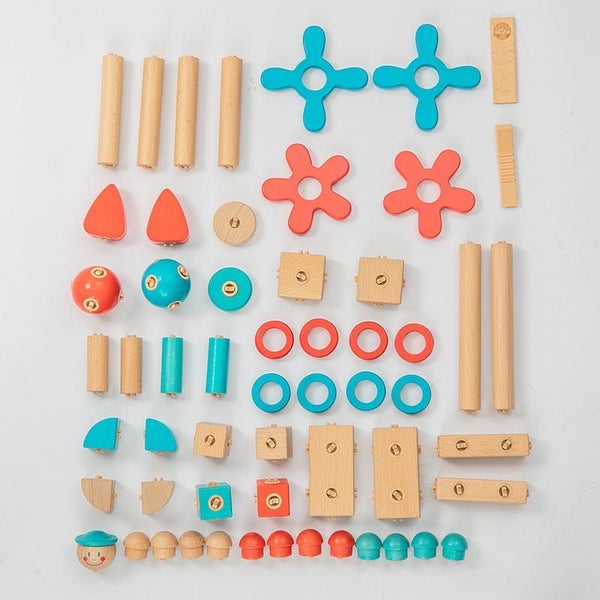 Wooden Building Blocks Carousel 2
