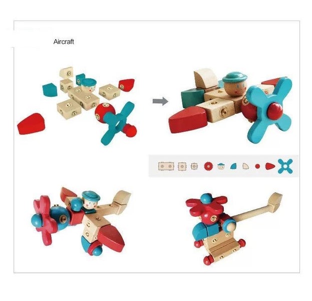 Wooden Building Blocks Carousel 14