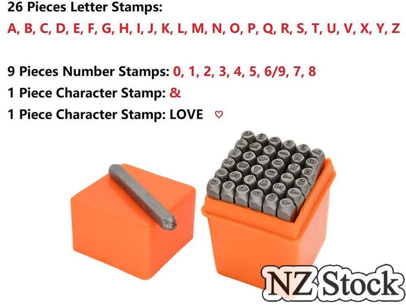 Letter Number Punch Stamp Set (Auckland Stock) Carousel 2