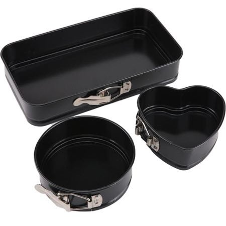 3PCS Cake Molds Pan Baking Bake Tin Tray Bakeware Carousel 1