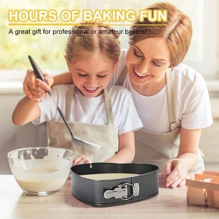 3PCS Cake Molds Pan Baking Bake Tin Tray Bakeware Carousel 7