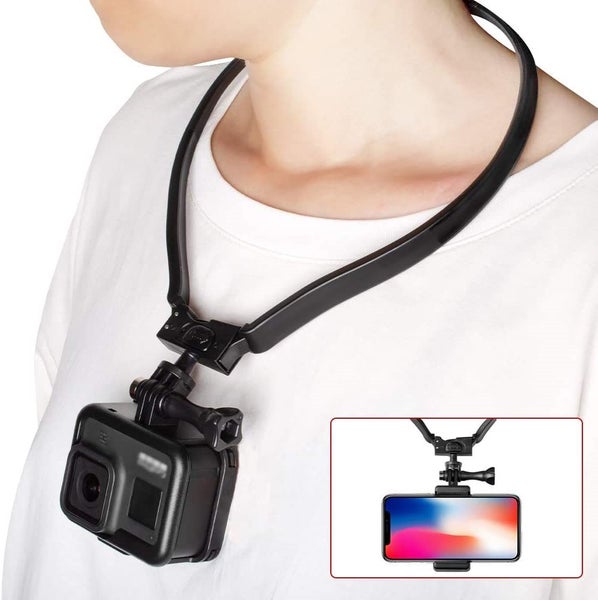 Smartphone Neck Mount for GoPro AKASO Action Camera and Cell Phone