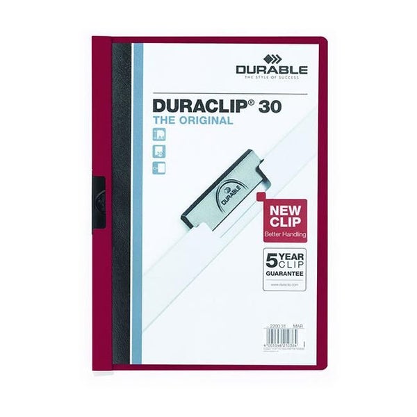 Durable duraclip burgundy Carousel 1