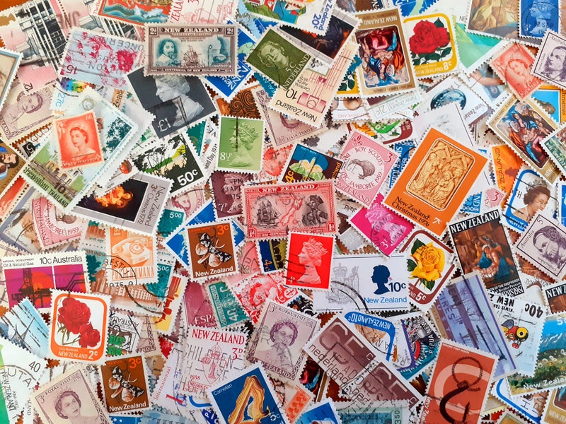 Bulk Postage Stamps (250+) Perfect Ephemera for Junk Journals, Tags or Cards Carousel 3