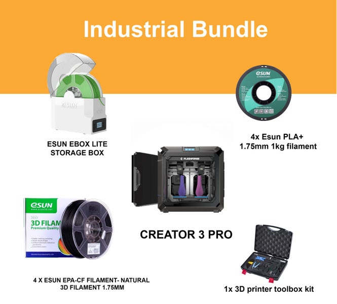 FLASHFORGE CREATOR 3 PRO Industrial Bundle Carousel 2