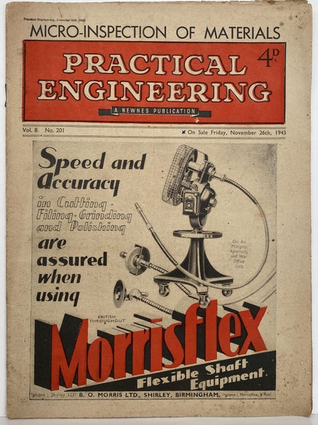 VINTAGE MAGAZINE: Practical Engineering - Vol. 8, No. 201 - 26 November 1943 Carousel 1