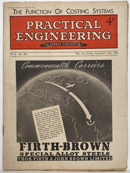 VINTAGE MAGAZINE: Practical Engineering - Vol. 8, No. 200 - 19 November 1943 Carousel 1