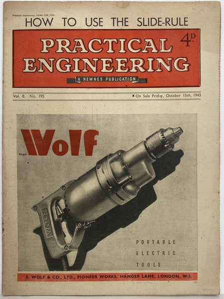 VINTAGE MAGAZINE: Practical Engineering - Vol. 8, No. 195 - 15 October 1943 Carousel 1