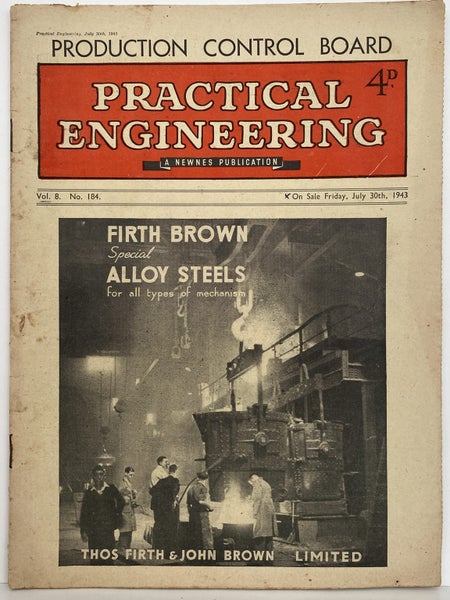 VINTAGE MAGAZINE: Practical Engineering - Vol. 8, No. 184 - 30 July 1943 Carousel 1
