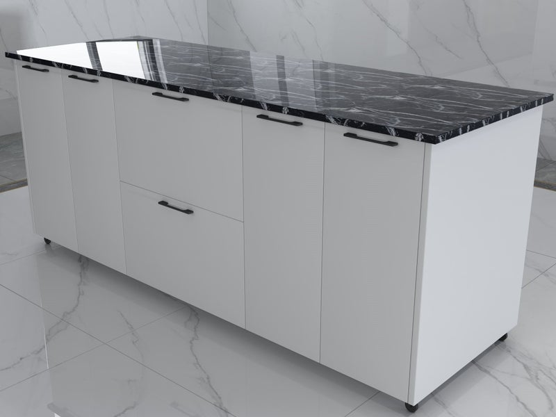 Movable Island Kitchen Workbench - 1860mmX630mm Carousel 2