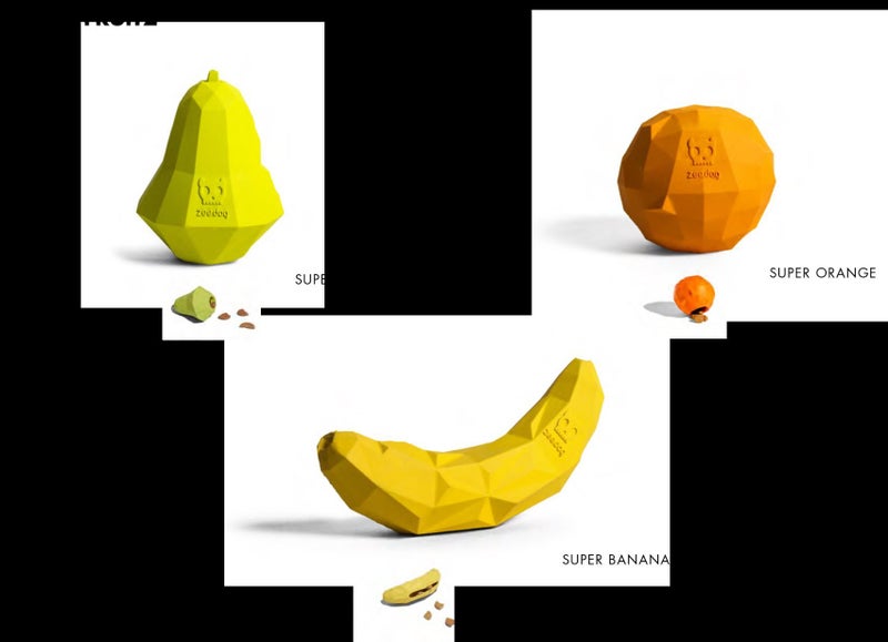 ZEE.DOG ZEE TOY - SUPER FRUITZ TREAT DISPENSING TOY - ORANGE Carousel 6