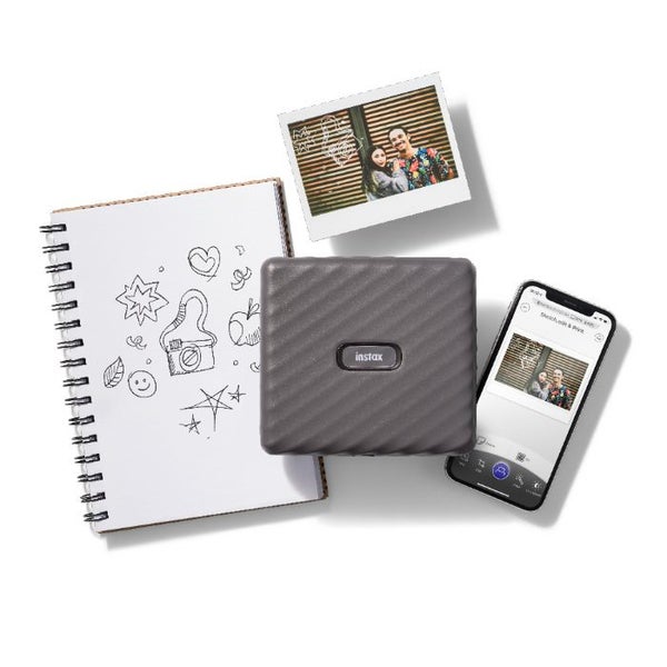 Fujifilm Instax Wide Link Portable Printer - Ash White Carousel 5