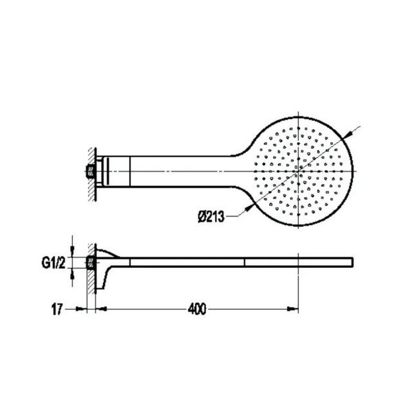 JingHong JFHS22 Rain Shower Head Carousel 2