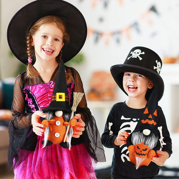 Halloween Gnomes - Elf Gnome Decorations for Halloween Tabletop Carousel 2