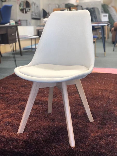 Dining Chair Boston Beige Fabric 4pcs (Black Friday Clearance) Carousel 2